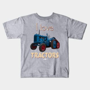 I Love Tractors Fordson Half Track Kids T-Shirt